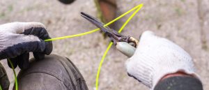 how to cut braided fishing line
