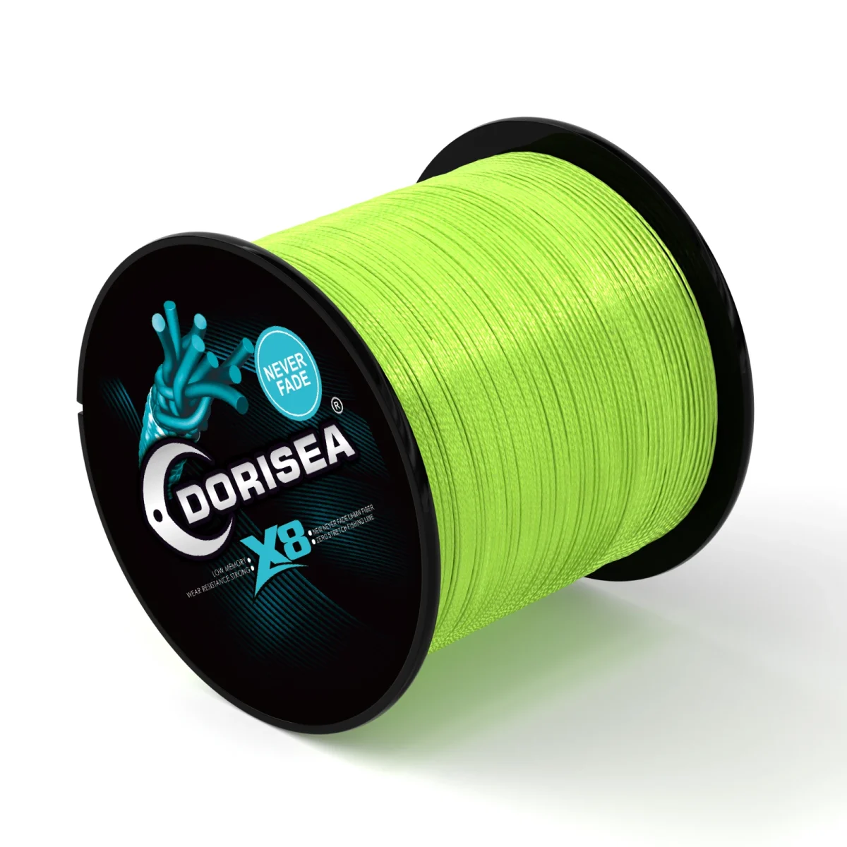 Dorisea 8x Fluorescent Green Braided Fishing Line