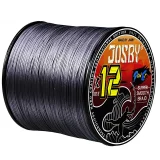 Josby 12x Gray Braided Fishing Line